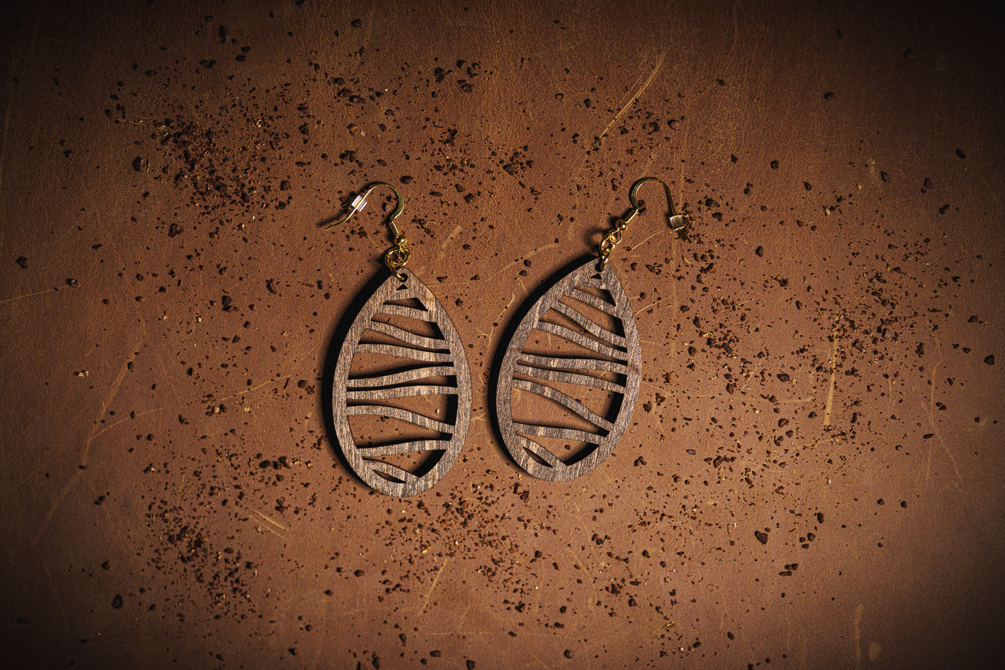 Ocean Waves Oval Earrings