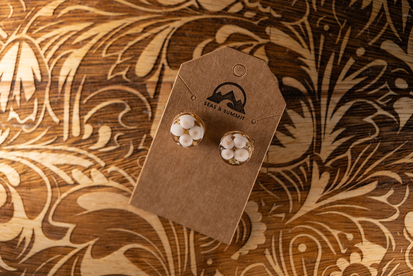 Puka Shell Resin Studs