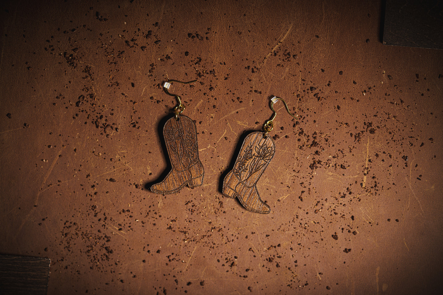 Wildflower Cowboy Boot Earrings