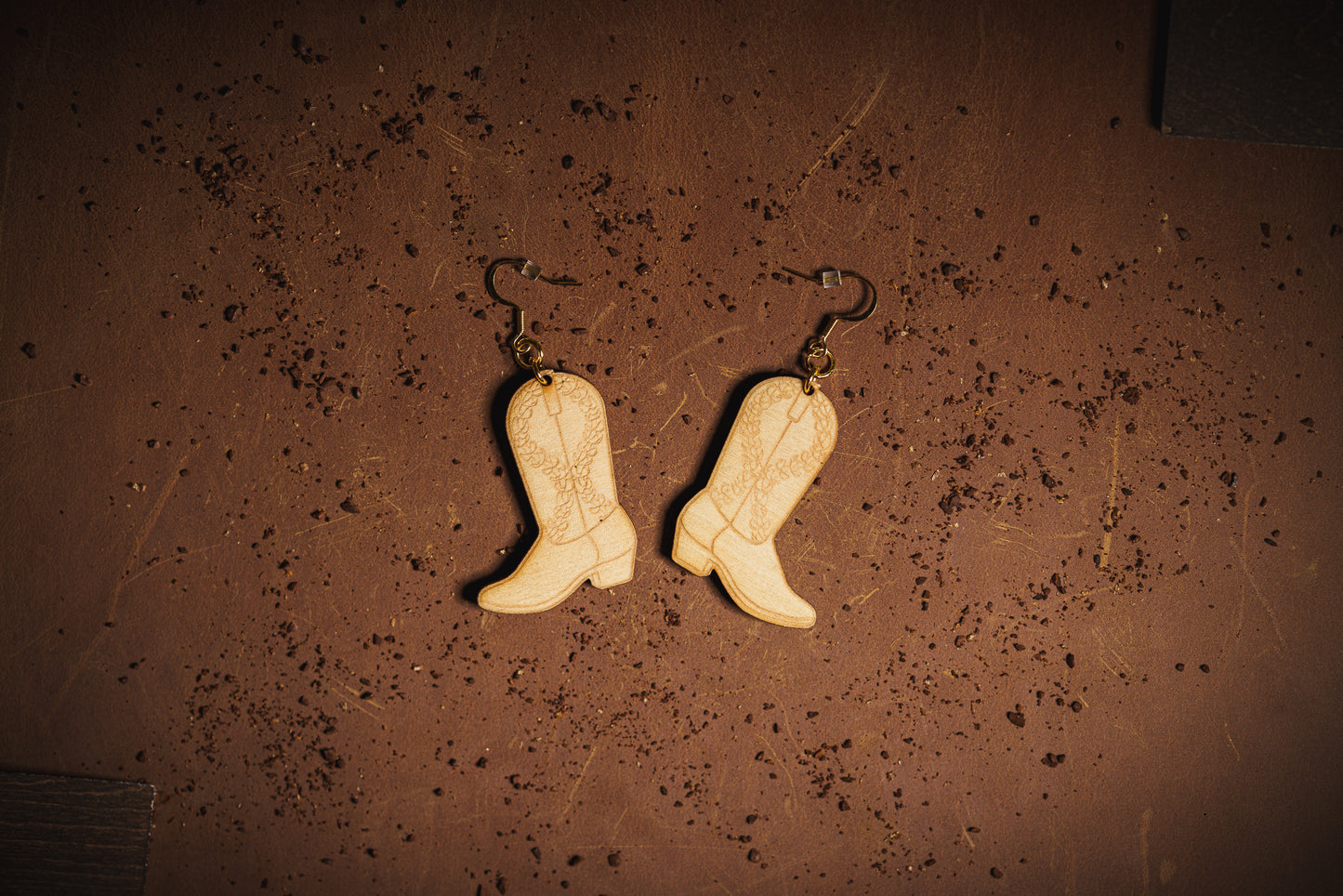 Puakenikeni Cowboy Boot Earrings