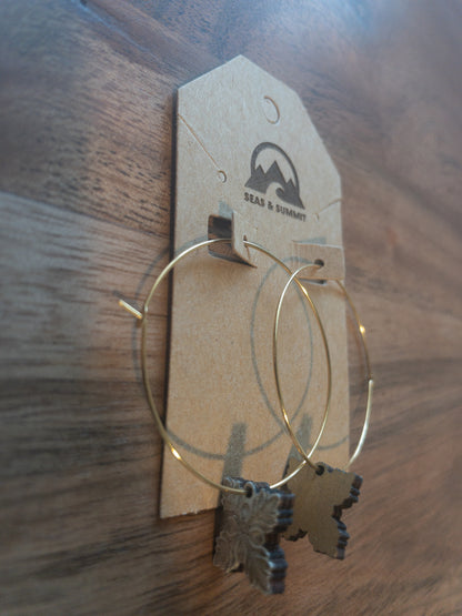 Ulu Charm Hoop Earrings