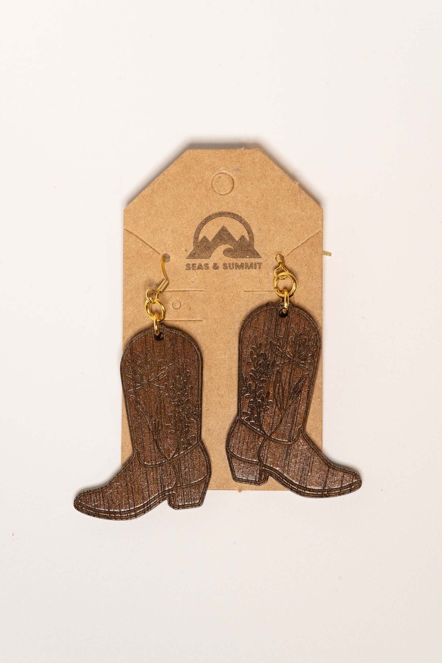 Wildflower Cowboy Boot Earrings